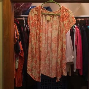 Faded glory button down blouse